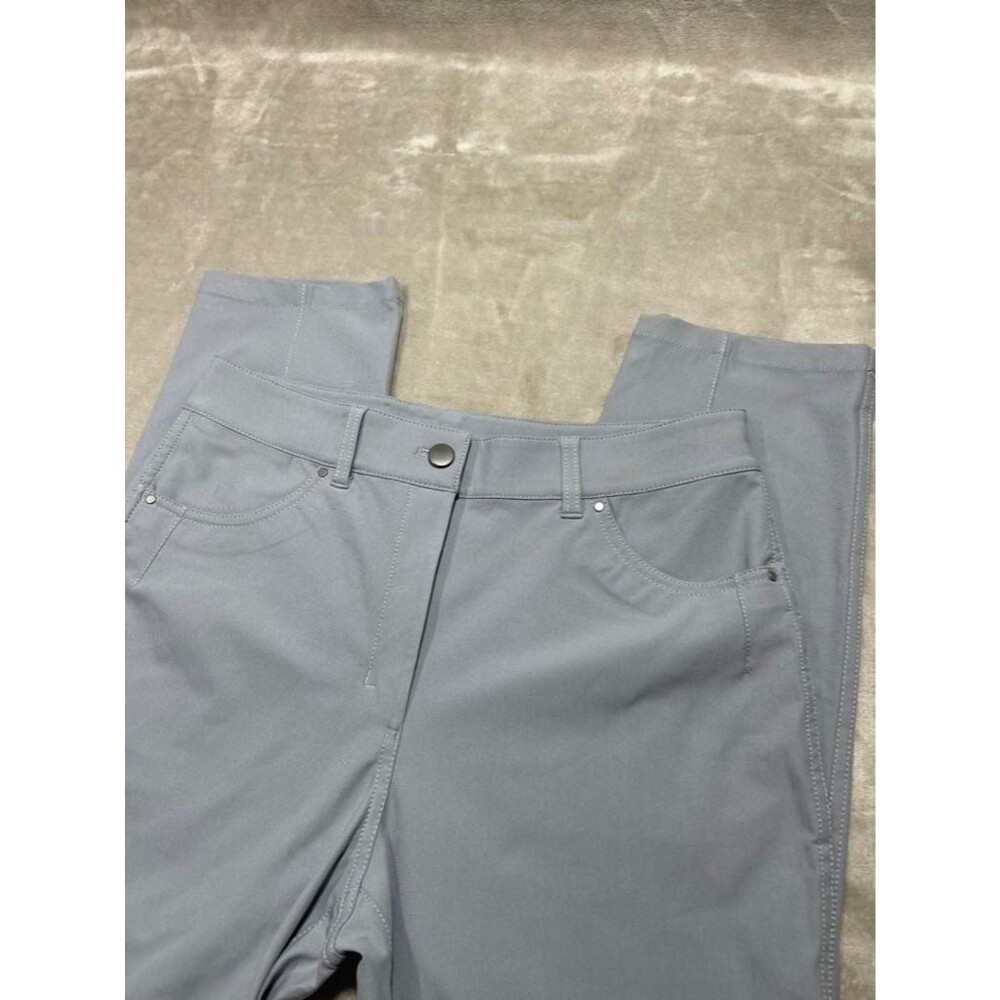 Lululemon Slim Pants Women Size 8 Gray Trouser Casual Performance Stretch Casual